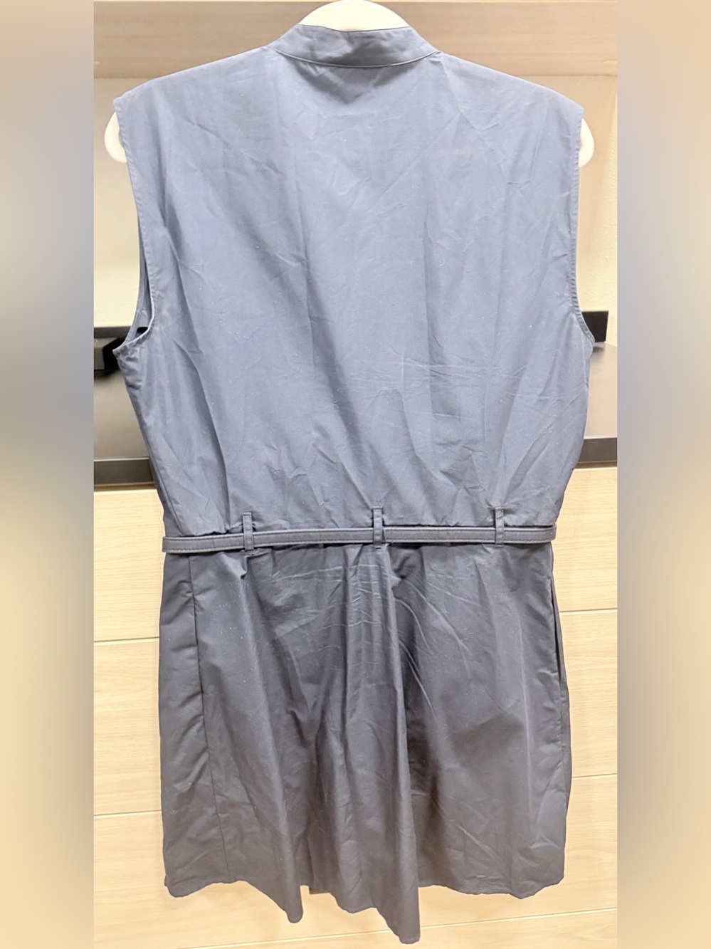 Frame Cap Sleeve Cotton Safari Shirtdress Size S - Picture 4 of 6